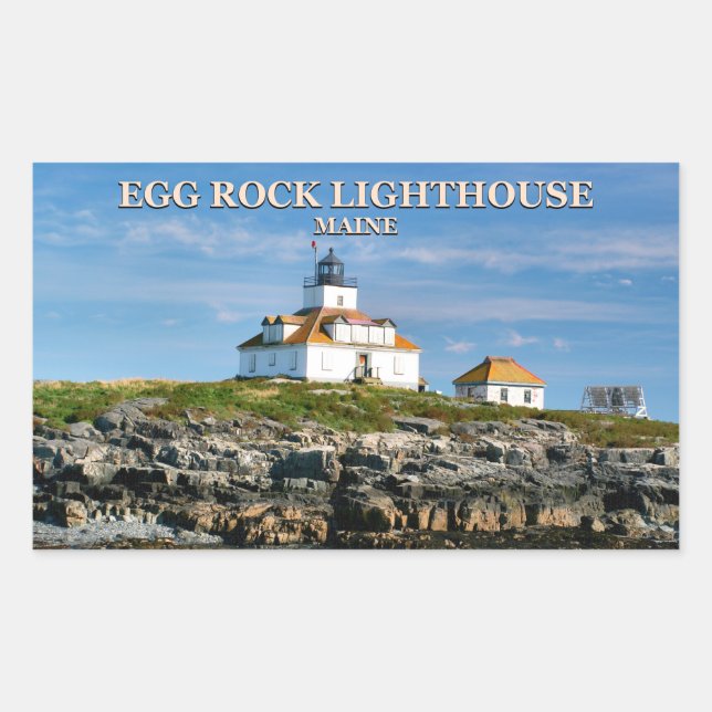 Egg Rock Lighthouse, Bar Harbour Maine Stickers (Vorderseite)