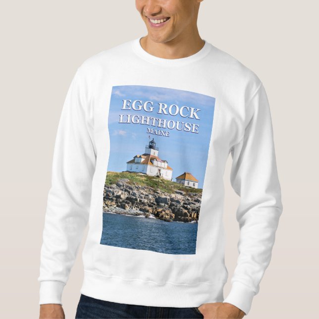 Egg Rock Lighthouse, Bar Harbour Maine Sweatshirt (Vorderseite)
