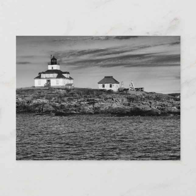 Egg Rock Lighthouse Maine-Postcard Postkarte (Vorderseite)