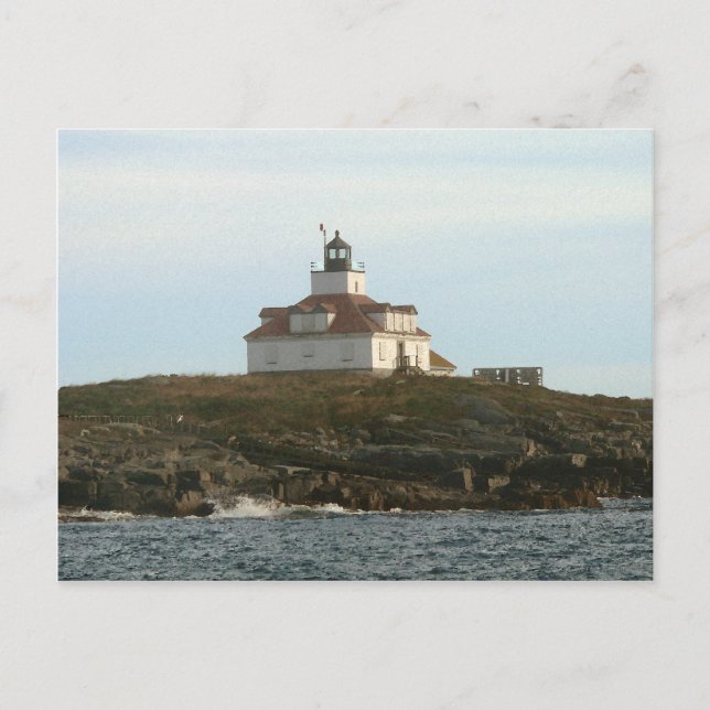Egg Rock Lighthouse Postkarte (Vorderseite)