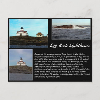 Egg Rock Lighthouse Postkarte