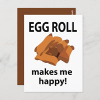 Egg Roll macht mich glücklich Ei Roll