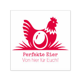 Egg stamp hen permastempel