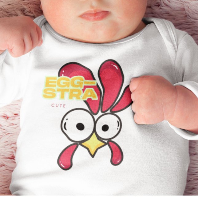 EGG-STRA Cute Rooster Baby Strampler (Von Creator hochgeladen)