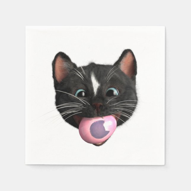 Egg-stra Köstlich: Felinis Osterfeier Leckerei! Serviette (Vorderseite)