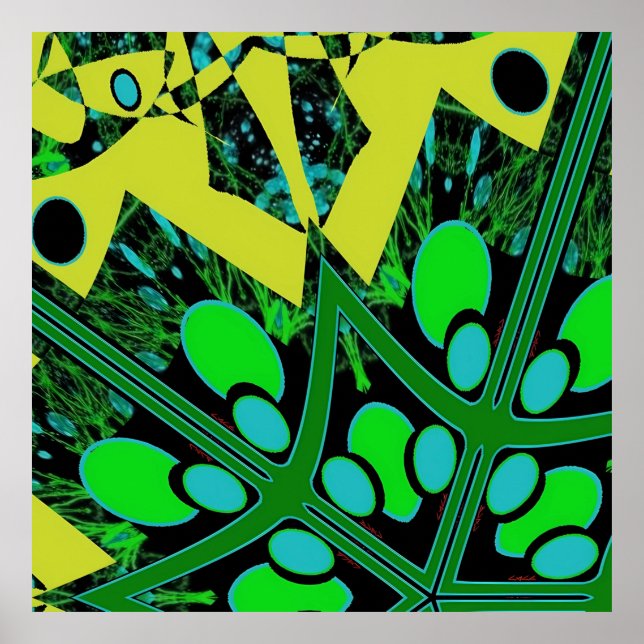 Egg Theorie IV - Ken Gage Abstrakt Poster (Vorne)