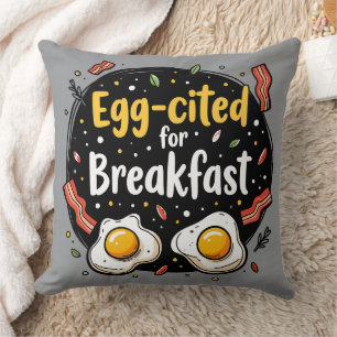 Egg zitiert for Breakfast Funny Feinschmecker Pun Kissen