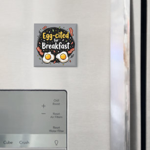 Egg zitiert for Breakfast Funny Feinschmecker Pun Magnet