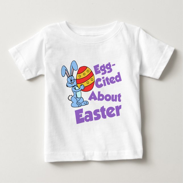 Egg zitiert über Ostern Baby T-shirt (Vorderseite)