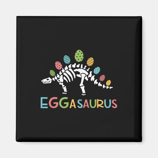 Eggasaurus Ostern Stegosaurus Dinosaur Jungen Kind Magnet (Vorne)