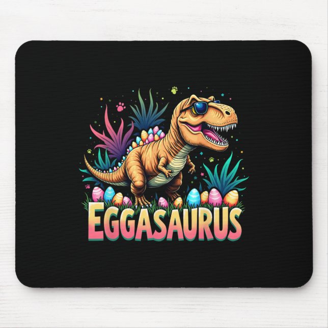 Eggasaurus Ostern Stegosaurus Dinosaur Jungen Kind Mousepad (Vorne)