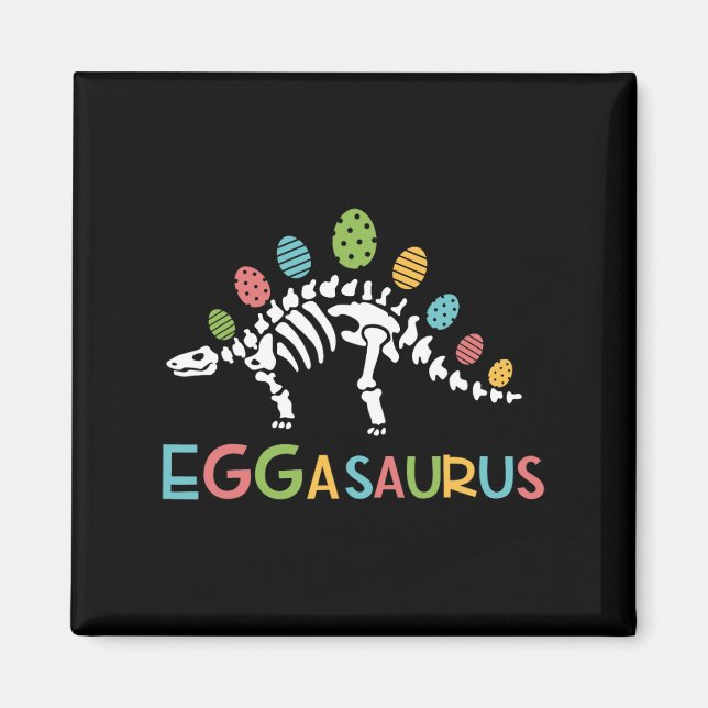 Eggasaurus Osterstegosaurus Dinosaurier Jungen Kin Magnet (Vorne)