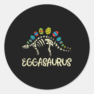 Eggasaurus Osterstegosaurus Dinosaurier Jungen Kin Runder Aufkleber