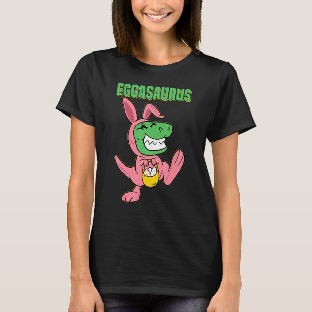 Eggasaurus Rabbit Trex Ostereier Hunt Bunny Dinos T-Shirt (Vorderseite)