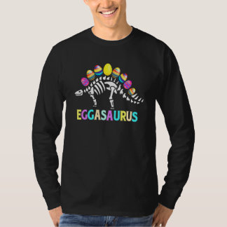 Eggasaurus Stegosaurus Egg Dino T Rex Skeleton Eas T-Shirt