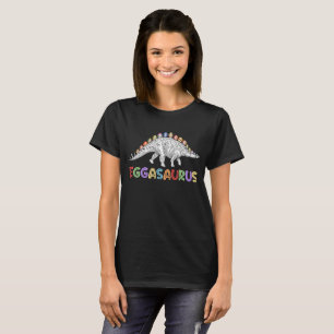 Eggasaurus Stegosaurus Egg Dinosaur Happy Oaster T-Shirt