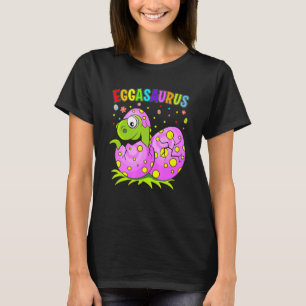 Eggasaurus Stegosaurus Happy Oaster Eggs Dinosauri T-Shirt