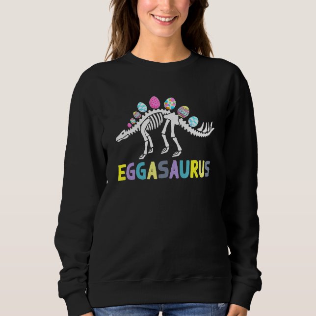 Eggasaurus Stegosaurus OsterEgg Dinosaurier Funny  Sweatshirt (Vorderseite)