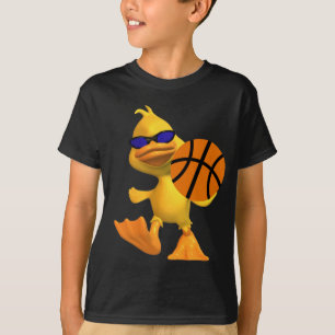 Eggbert die Ente scherzt coolen Basketball-T - T-Shirt