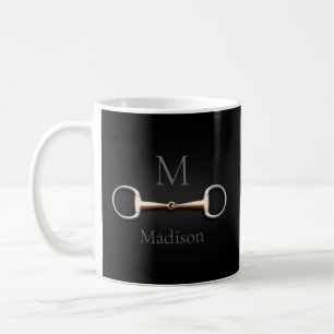 Eggbutt Snaffle Bit Mit Monogramm Reittier Kaffeetasse