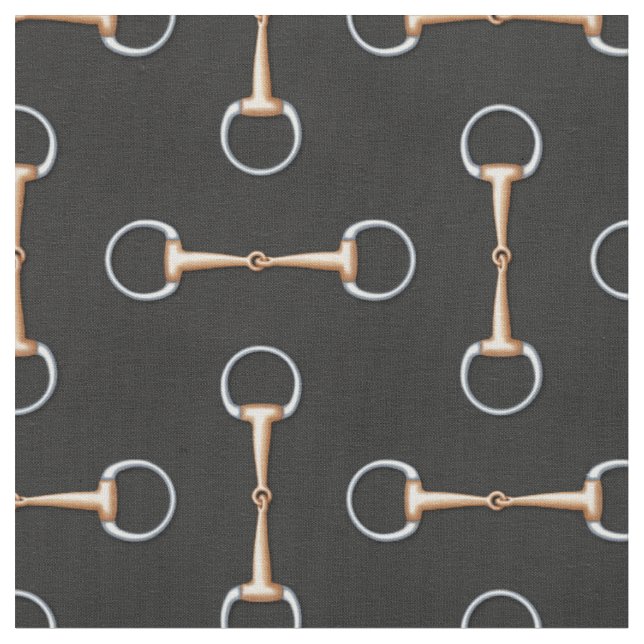 Eggbutt Snaffle Bit Reittier (in kleinem Maßstab) Stoff (Nahaufnahme)