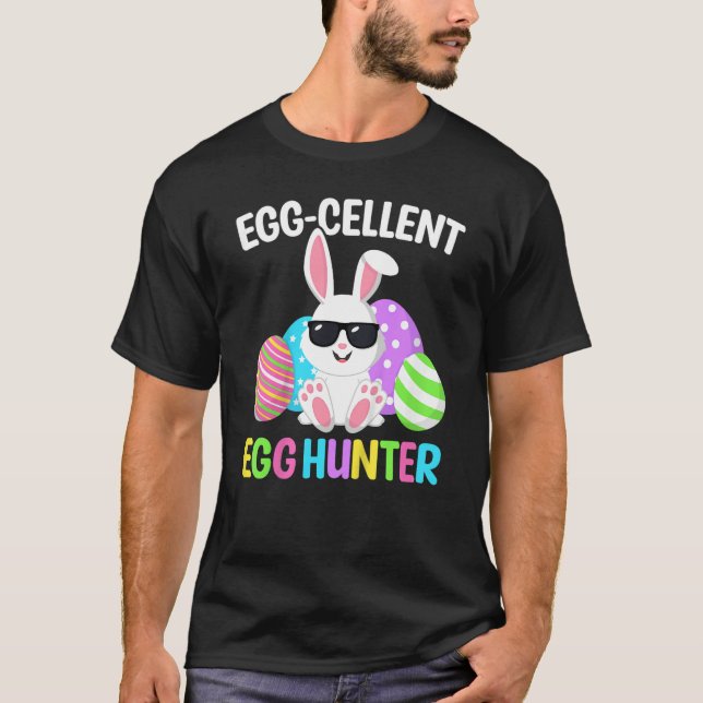 Eggcellent Egg Hunt Easter Bunny Toddler Boys Girl T-Shirt (Vorderseite)