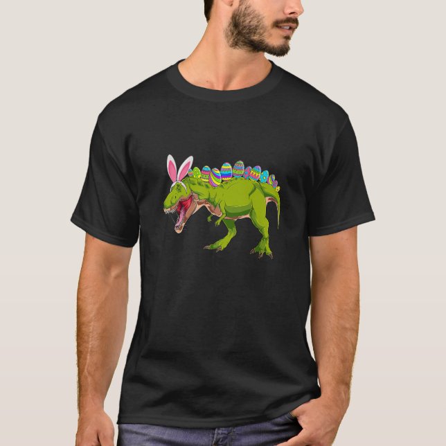 Eggcellent Eggs Cellent Hunter Dinosaur Bunny T Re T-Shirt (Vorderseite)