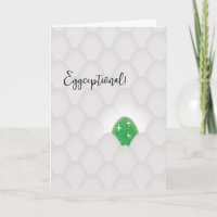 Eggceptional! Grünes Glitter-Ei Gratulation