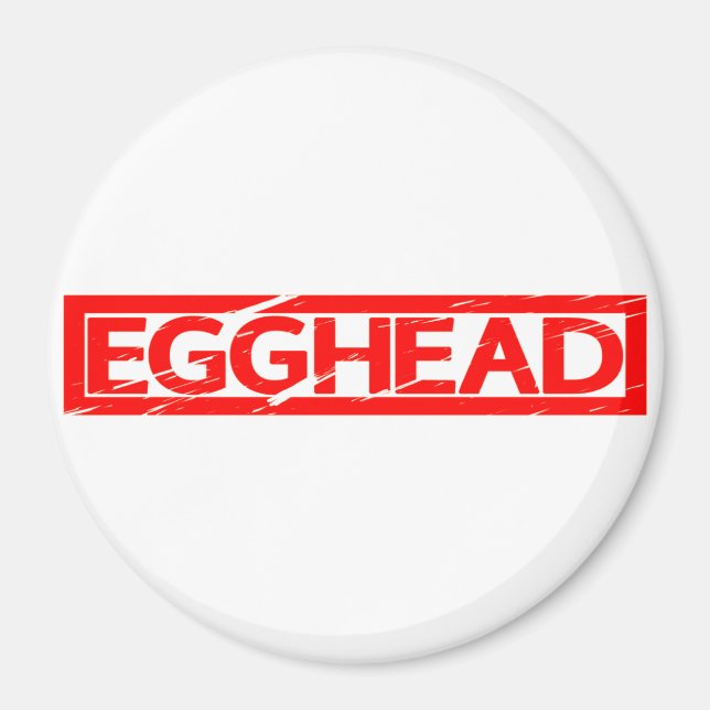 Egghead Briefmarke Magnet (Vorne)