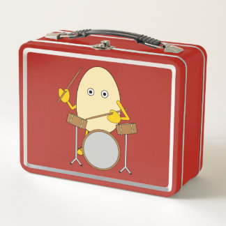 Egghead Drummer Metall Brotdose