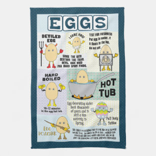 Egghead Eggs Küchenwäsche Handtücher