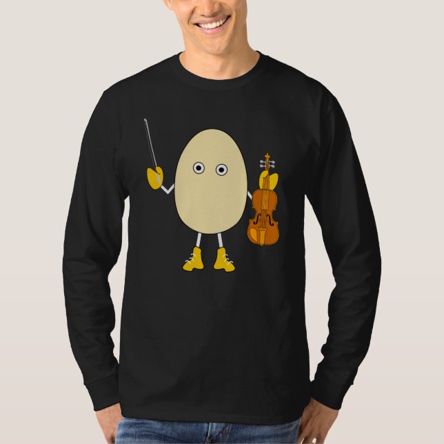 Egghead Violinist T-Shirt (Vorderseite)