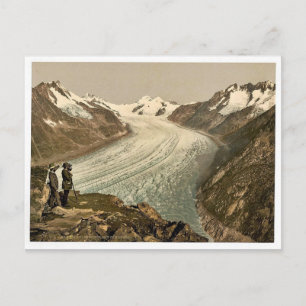 Eggishorn, Grand Aletsch Glacier, mit Jungfrau, M Postkarte