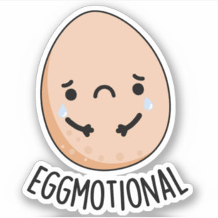 Eggmotional Funny Emotional Ei Pub Aufkleber