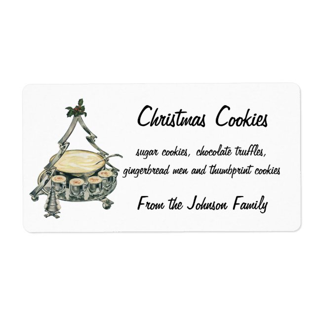 Eggnog in einer Weihnachtsbaum-Punch Bowl (Vorne)