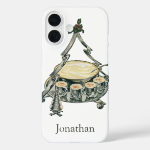 Eggnog in einer Weihnachtsbaum-Punch Bowl iPhone 16 Hülle