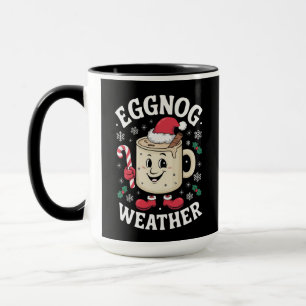 Eggnog Weather Christmas Retro Tasse