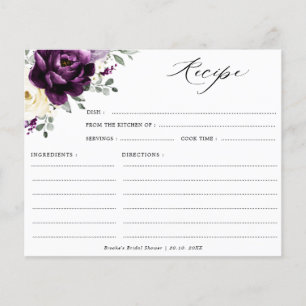 Eggpflanze Lila Pflaume Elfenbeinharz Brautparty R