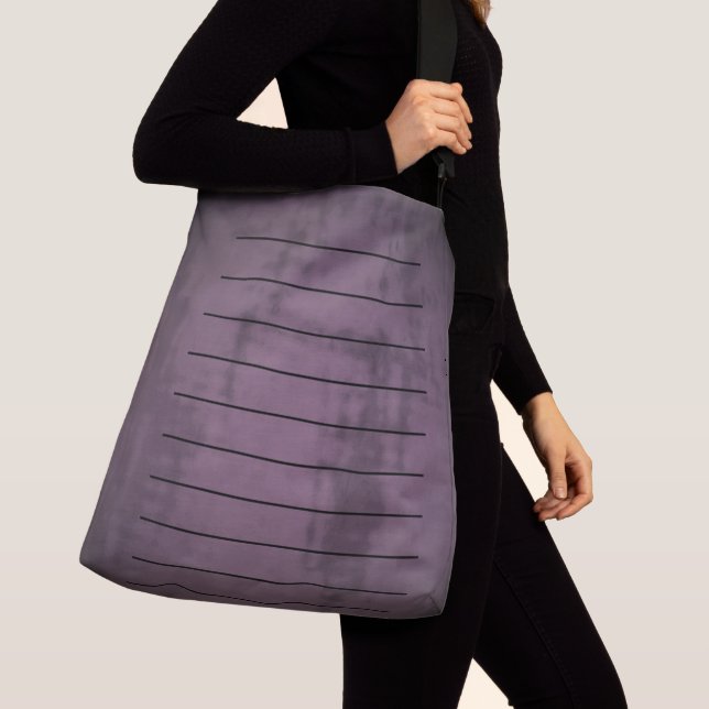 Eggplant Abstrakter Crossbody Totbeutel Tragetaschen Mit Langen Trägern (Von Nahem)