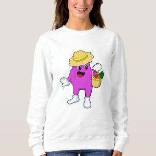 Eggplant als Bauer mit Carrot Sweatshirt