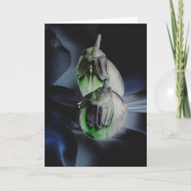"Eggplant" digital veränderte Eggpflanzen noch am  Karte (Vorderseite)