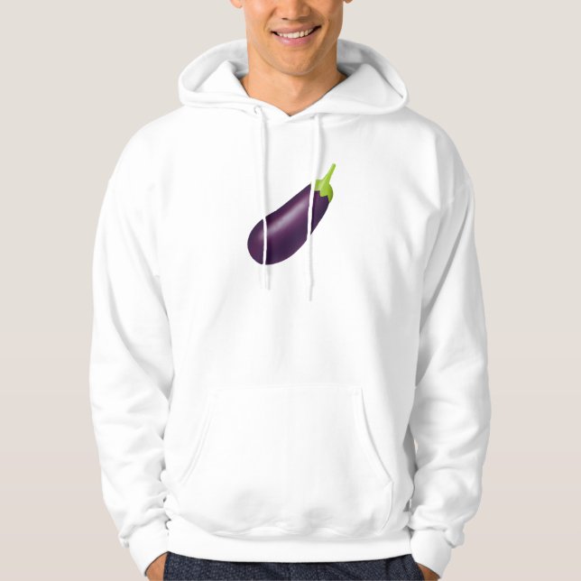Eggplant Emoji Hoodie (Vorderseite)