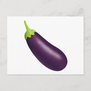 Eggplant Emoji Postkarte