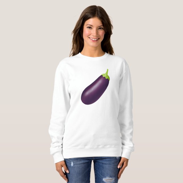 Eggplant Emoji Sweatshirt (Vorne ganz)