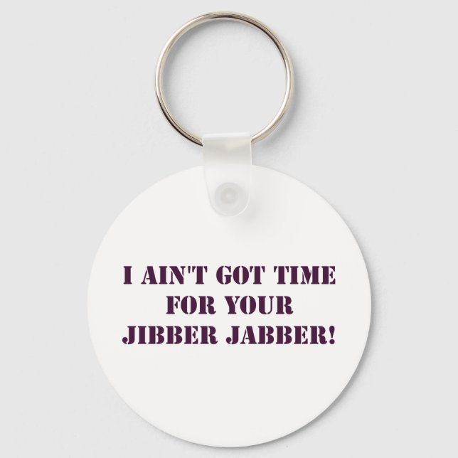Eggplant Jibber Jabber Schlüsselanhänger (Vorderseite)