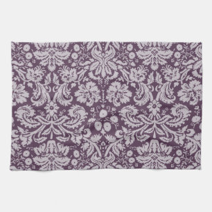 Eggplant Lila Damask Küchentuch