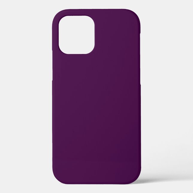 Eggplant Lila Solid Color Case-Mate iPhone Hülle (Rückseite)