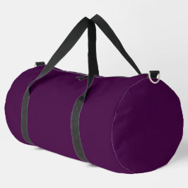 Eggplant Lila Solid Color Duffle Bag