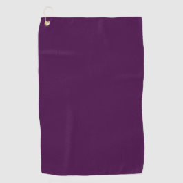 Eggplant Lila Solid Color Golfhandtuch