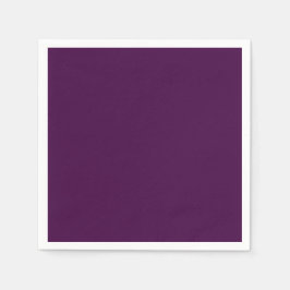 Eggplant Lila Solid Color Serviette